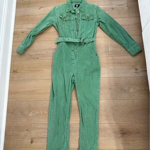 Boohoo Mint Corduroy Jumpsuit